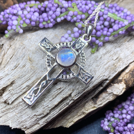 Lanis Celtic Cross Necklace in Sterling Silver