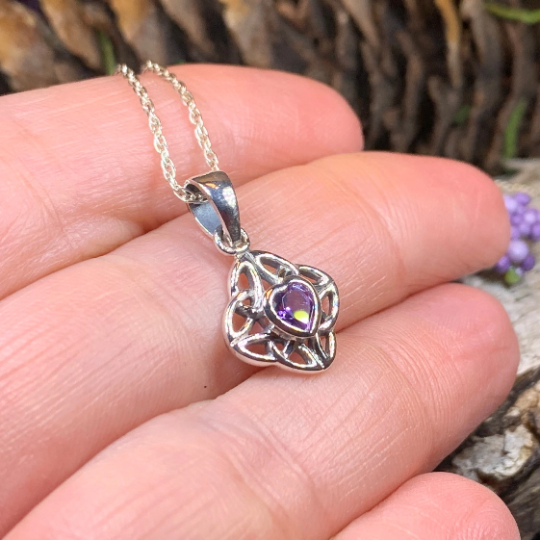 Ashley Celtic Knot Necklace in Sterling Silver