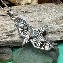 Load image into Gallery viewer, Oryx Celtic Raven Necklace
