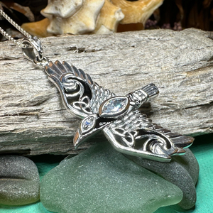 Oryx Celtic Raven Necklace