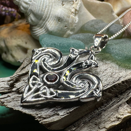 Ove Celtic Trinity Knot Necklace in Sterling Silver — view 2