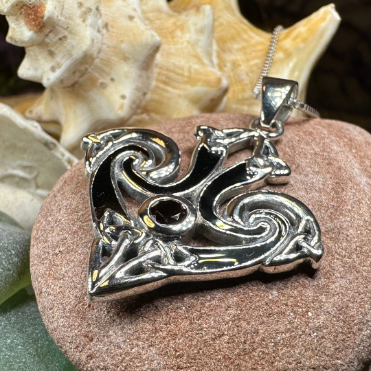 Ove Celtic Trinity Knot Necklace in Sterling Silver — view 6