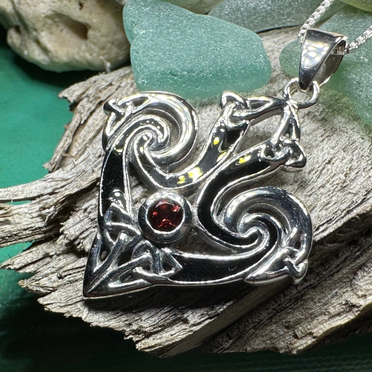 Ove Celtic Trinity Knot Necklace in Sterling Silver — view 9