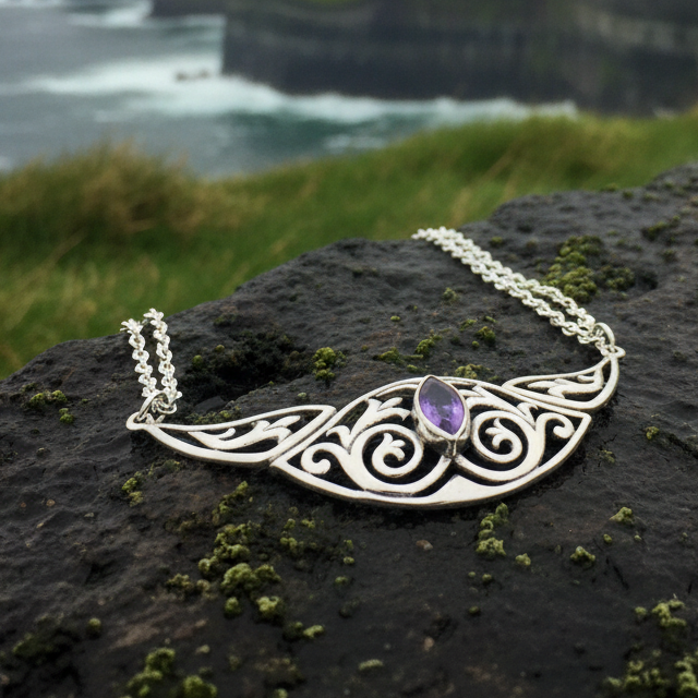 Celtic Elegance Necklace in Sterling Silver
