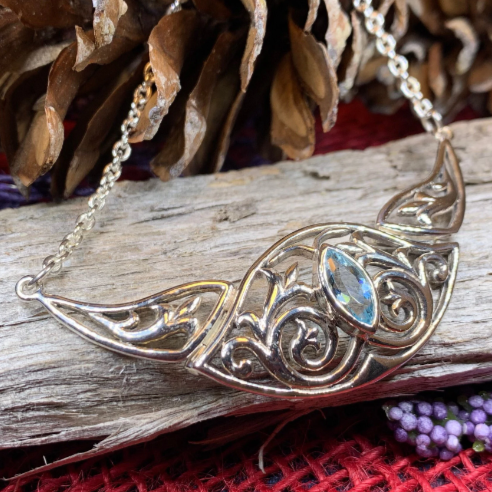 Celtic Elegance Necklace in Sterling Silver — view 4