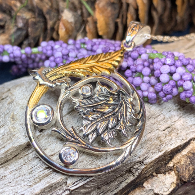 Lady of the Mist Flower Necklace in Sterling Silver