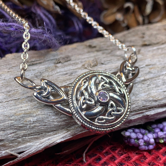Celtic Wheel of Life Necklace in Sterling Silver — view 9