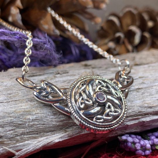 Celtic Wheel of Life Necklace in Sterling Silver — view 7