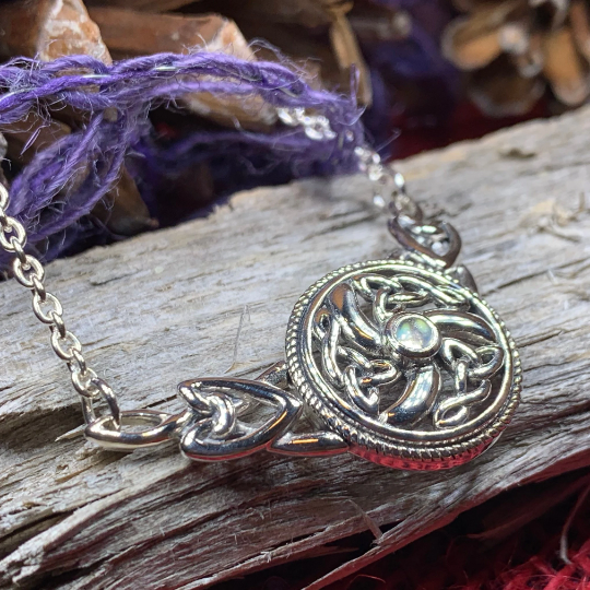 Celtic Wheel of Life Necklace in Sterling Silver — view 5