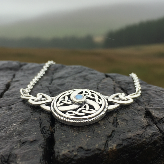Celtic Wheel of Life Necklace in Sterling Silver