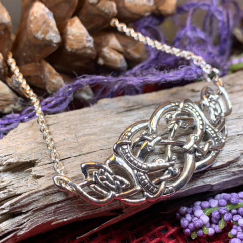 Revna Celtic Viking Necklace in Sterling Silver