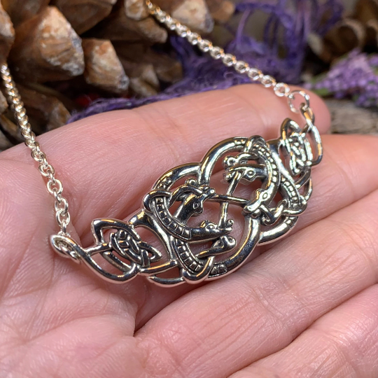 Revna Celtic Viking Necklace in Sterling Silver