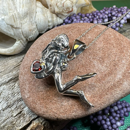 Ocean Diver Necklace in Sterling Silver — view 5