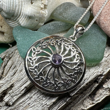 Load image into Gallery viewer, Wheel of Life Trinity Knot Necklace
