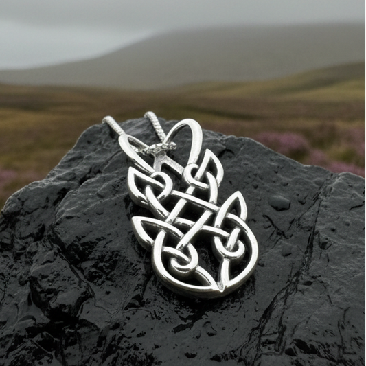 Adria Celtic Knot Necklace in Sterling Silver