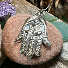 Load image into Gallery viewer, Love Hamsa Hand Necklace
