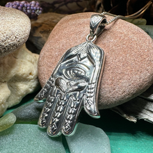 Load image into Gallery viewer, Love Hamsa Hand Necklace
