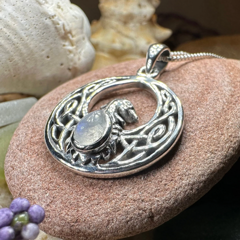 Load image into Gallery viewer, Celtic Phoenix Necklace in Sterling Silver
