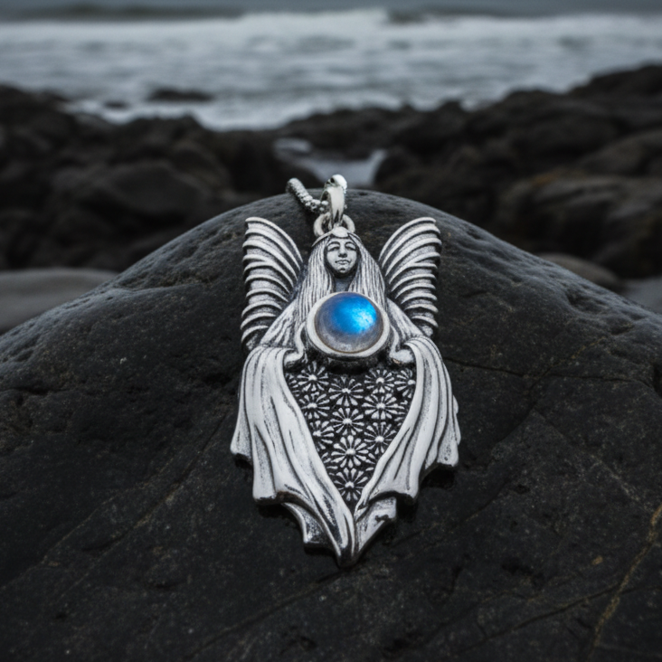 Titania Fairy Queen Necklace in Sterling Silver