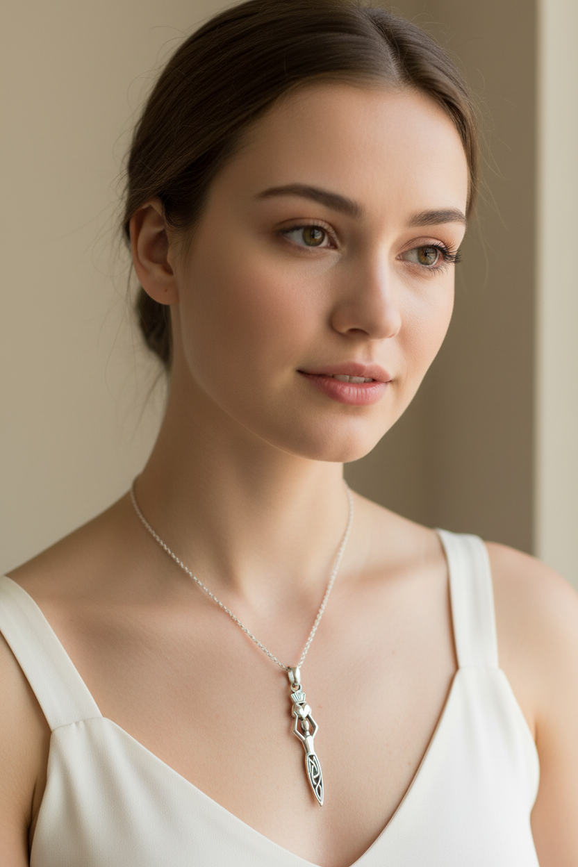 Danu Claddagh Necklace — view 8