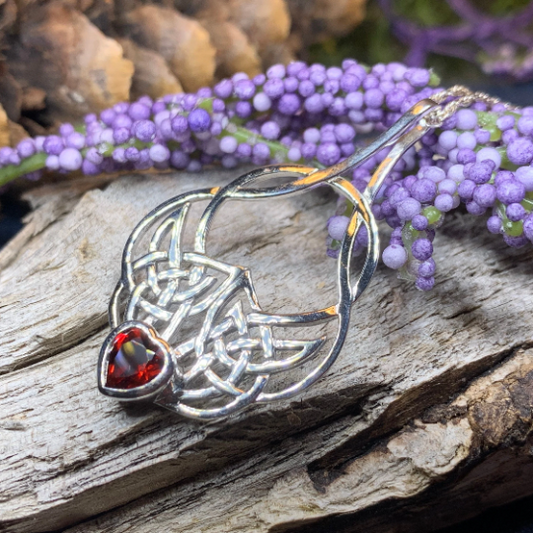 Endless Love Celtic Knot Necklace in Sterling Silver — view 9