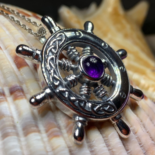 Keswick Ship's Wheel Necklace