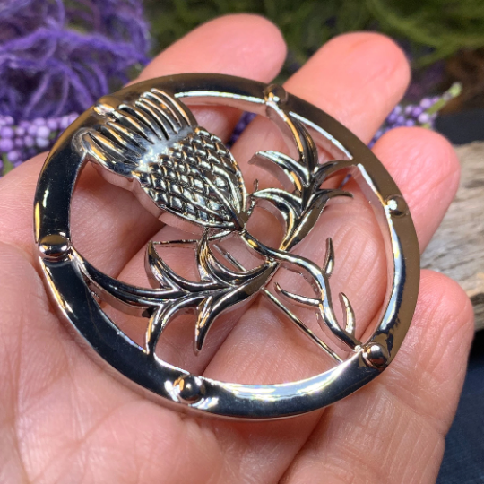 Scotland Thistle Brooch — view 7
