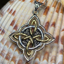 Load image into Gallery viewer, Classic Quaternary Knot Necklace
