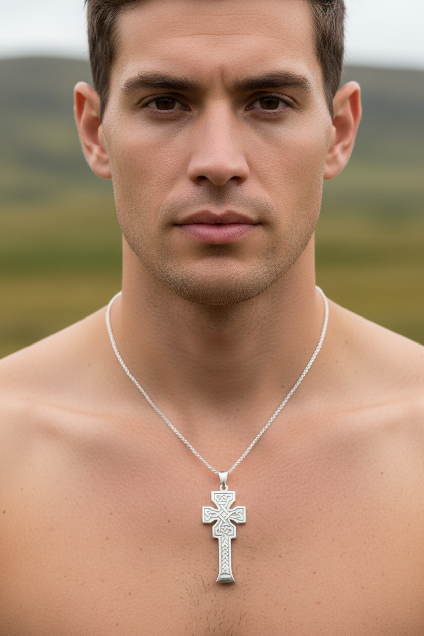 Mura Scottish Celtic Cross Necklace - Handmade in Scotland — view 6