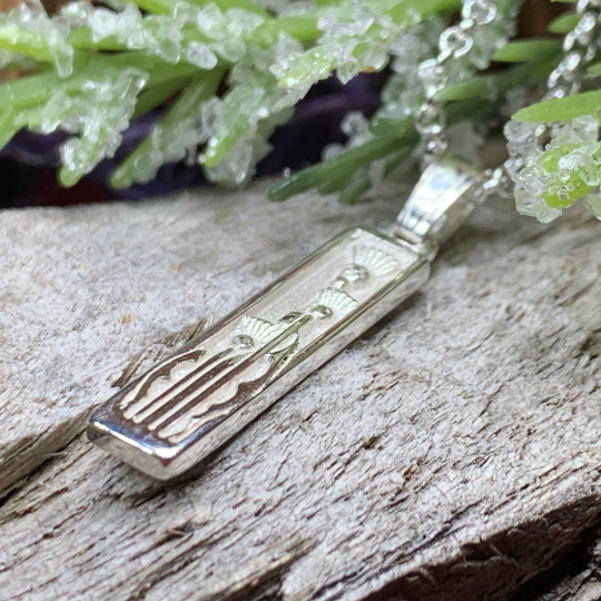 Mairi Triple Thistle Necklace - Handmade in Scotland — view 7