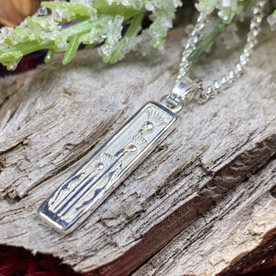 Mairi Triple Thistle Necklace - Handmade in Scotland — view 4