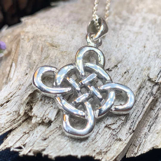 925 Solid Sterling Silver Heart Necklace, for My Daughter Love Knot Necklace.  Moms Girl Gift Daughter Mom Gift. Heart Celtic Knot. - Etsy | Irish  jewelry, Celtic heart, Sterling silver heart necklace