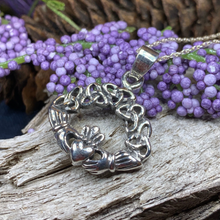Load image into Gallery viewer, Claddagh Trinity Knot Necklace
