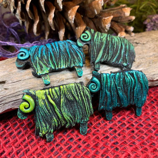Lovable Sheep Brooch - Handmade in Scotland — view 5