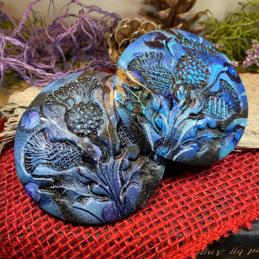 Scotland Triple Thistle Brooch - Handmade in Scotland — view 3