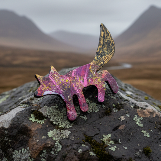 Zola Fox Brooch - Handmade in Scotland