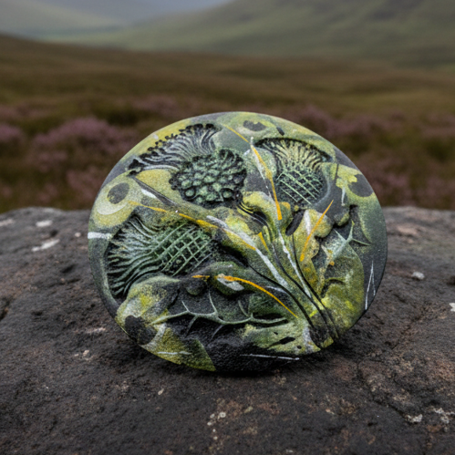 Scotland Triple Thistle Brooch - Handmade in Scotland