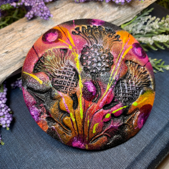 Scotland Triple Thistle Brooch - Handmade in Scotland — view 8