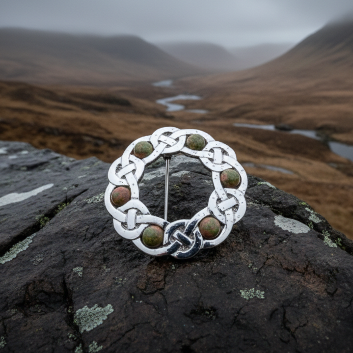 Iona Celtic Knot Brooch - Handmade in Scotland — view 3