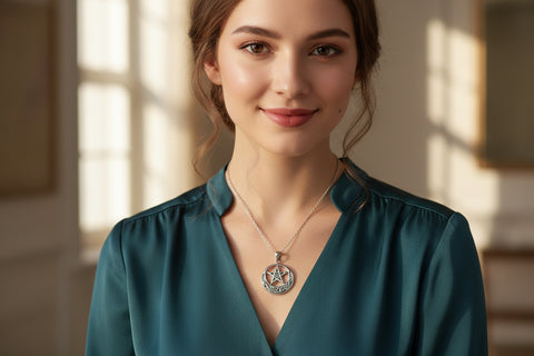 Load image into Gallery viewer, Moon And Star Necklace

