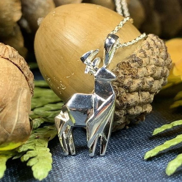 Origami Stag Necklace — view 8