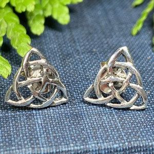 Celtic Trinity Knot Stud Earrings