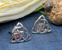 Load image into Gallery viewer, Celtic Trinity Knot Stud Earrings
