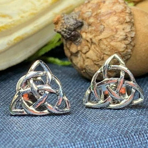 Celtic Trinity Knot Stud Earrings