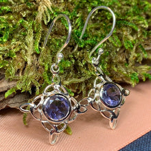 Load image into Gallery viewer, Annalise Gemstone Trinity Knot Earrings
