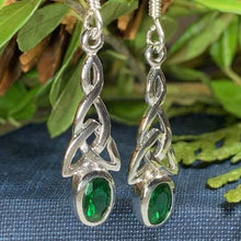 Load image into Gallery viewer, Celtic Trinity Knot Crystal Earrings
