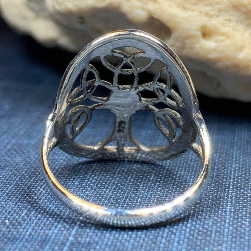 Enchanted Celtic Tree of Life Ring in Sterling Silver