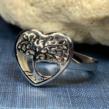 Load image into Gallery viewer, Heart Tree of Life Ring
