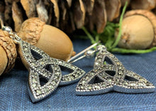 Load image into Gallery viewer, Celtic Knot Marcasite Earrings
