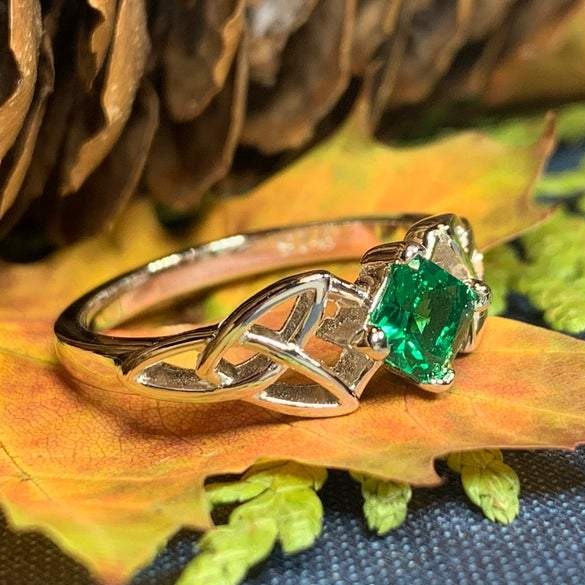 Sylvia Celtic Trinity Knot Ring — view 5